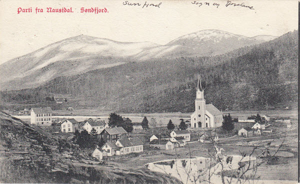 Parti fra Naustdal. Søndfjord.