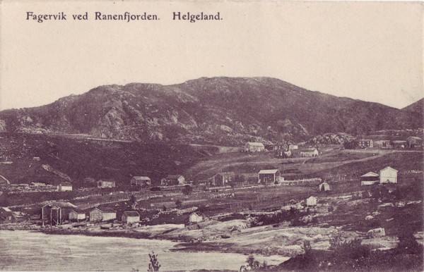 Fagervik ved Ranenfjorden. Helgeland.