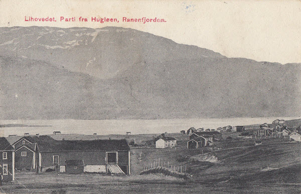 Lihovedet. Parti fra Hugløen. Ranenfjorden.