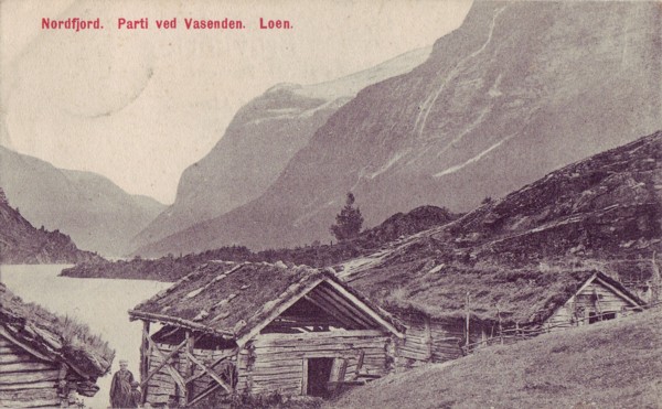 Nordfjord. Parti ved Vasenden. Loen.