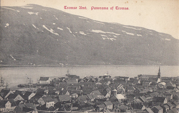 Tromsø Amt. Panorama af Tromsø.