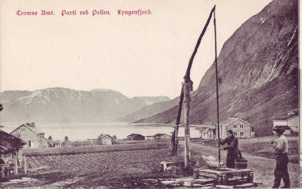 Tromsø Amt. Parti ved Pollen. Lyngenfjord.