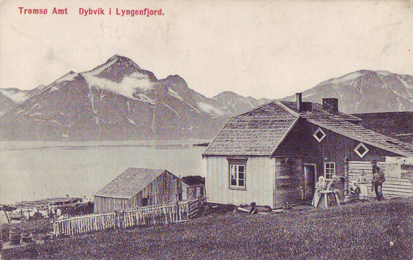 Tromsø Amt Dybvik i Lyngenfjord.