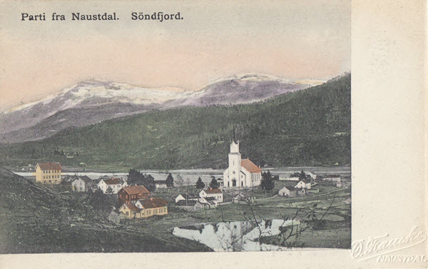 Parti fra Naustdal. Söndfjord. Parti fra Naustdal. Söndfjord.