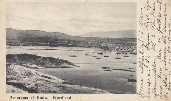 Panorama af Bodø. Nordland.