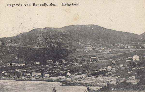 Fagervik ved Ranenfjorden. Helgeland.